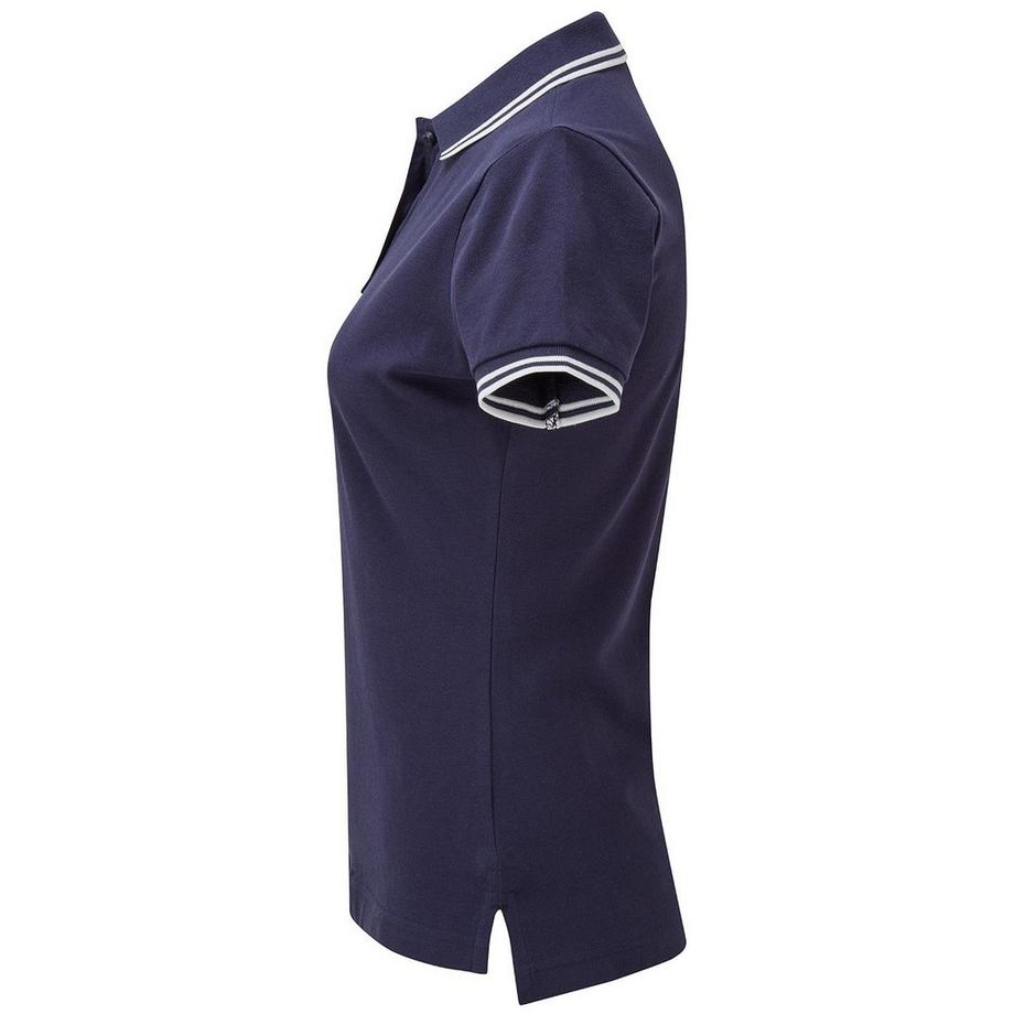 Asquith & Fox Polo con strisce a contrasto  