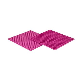 Q-BRICKS  Bauplatte Noppen Magenta 