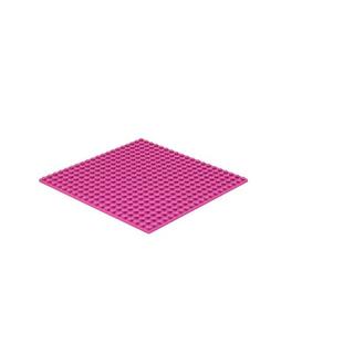 Q-BRICKS  Bauplatte Noppen Magenta 