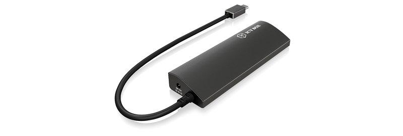 ICY Box  ICY BOX IB-AC6405-C Schnittstellen-Hub USB 3.2 Gen 1 (3.1 Gen 1) Type-C 5000 Mbit/s Anthrazit 