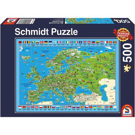Schmidt Spiele  Schmidt Entdecken Sie Europa! 500 Stück 