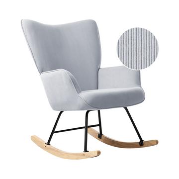 Fauteuil à bascule en Velours côtelé Rétro ARSET