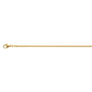 MUAU Schmuck  Collier 8-Kant Venezianer Gelbgold 750, 1.8mm, 55cm 