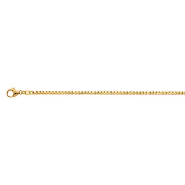 Collier 8-Kant Venezianer Gelbgold 750, 1.8mm, 55cm