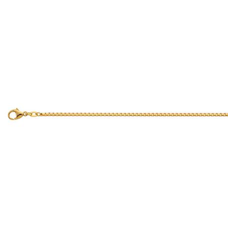 MUAU Schmuck  Collier 8-Kant Venezianer Gelbgold 750, 1.8mm, 55cm 