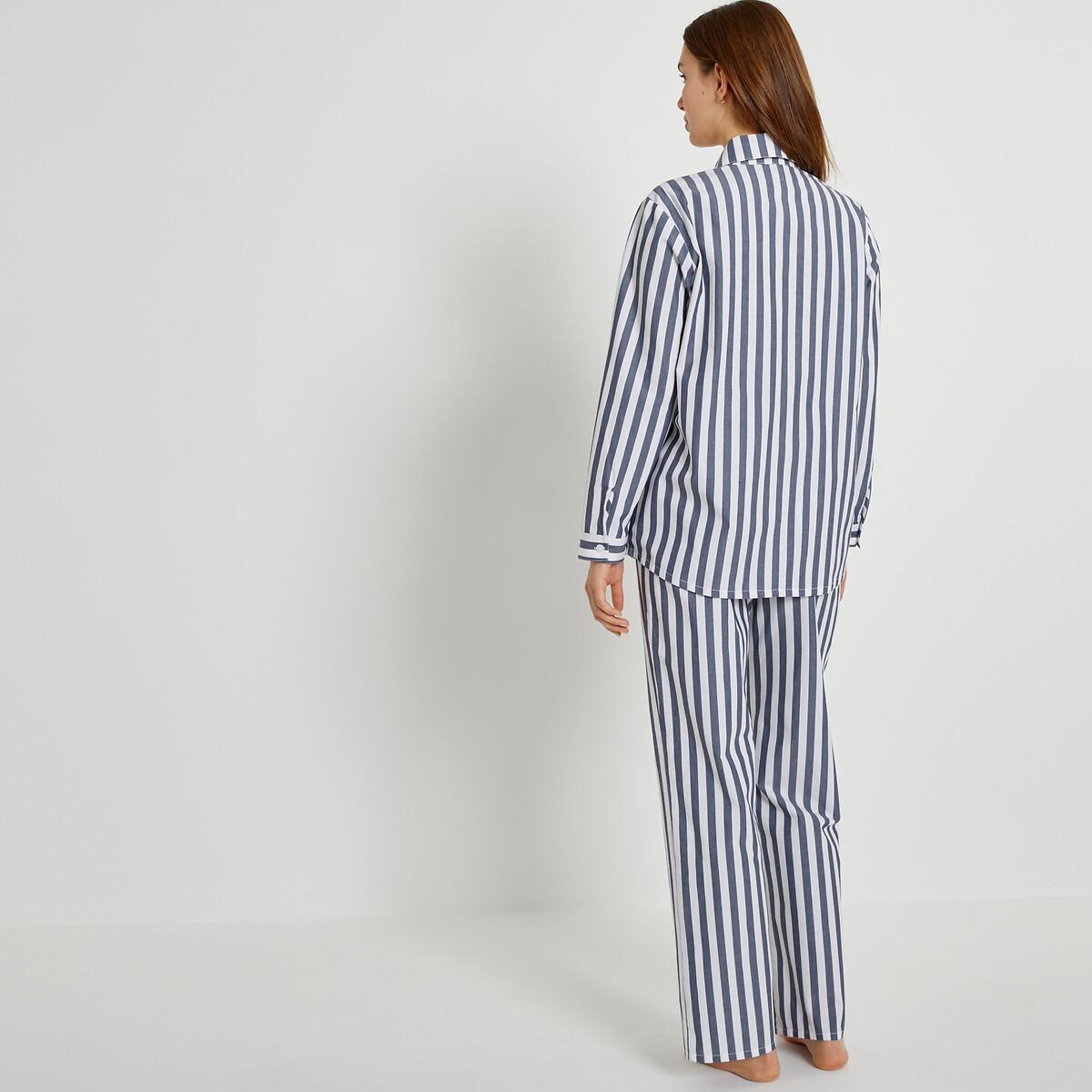 La Redoute Collections  Pyjama aus gestreifter Popeline 