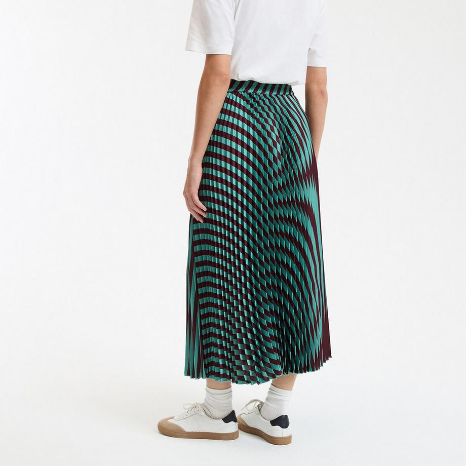 La Redoute Collections Gestreifter Plisseerock  