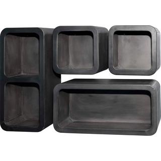 mutoni Wandregal Dark Clay (4er-Set)  