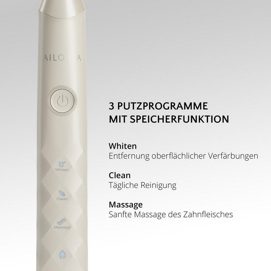 AILORIA SHINE BRIGHT SET USB-Schallzahnbürste  