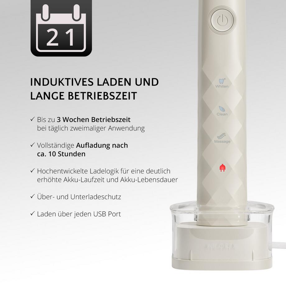 AILORIA SHINE BRIGHT SET USB-Schallzahnbürste  