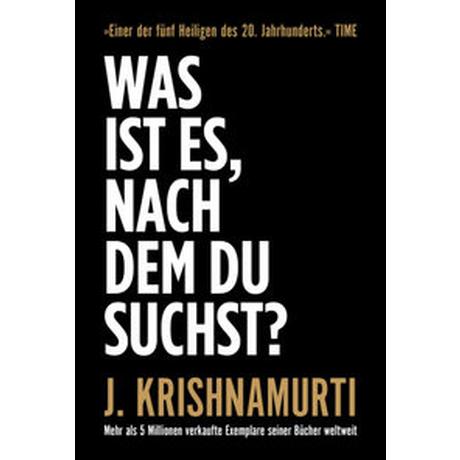 Was ist es, nach dem du suchst? Krishnamurti, Jiddu Copertina rigida 