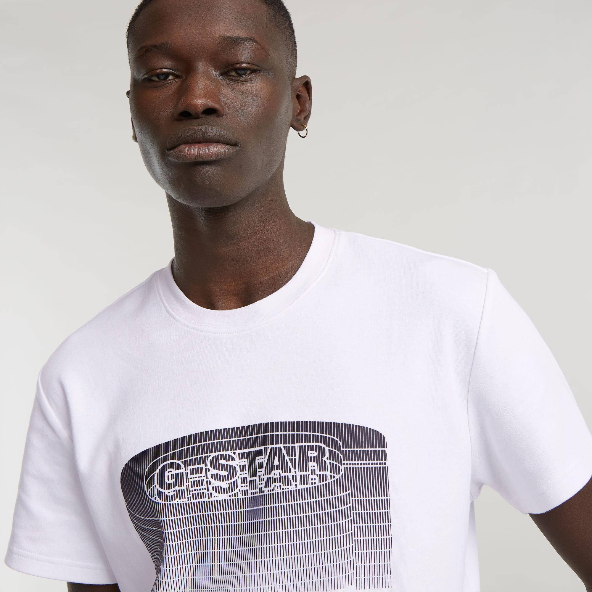 G-STAR  t-hirt g-tar tacked old kool logo 