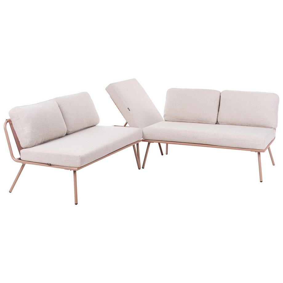 Beliani Set lounge pour jardin en Acier Moderne CACCAMO  