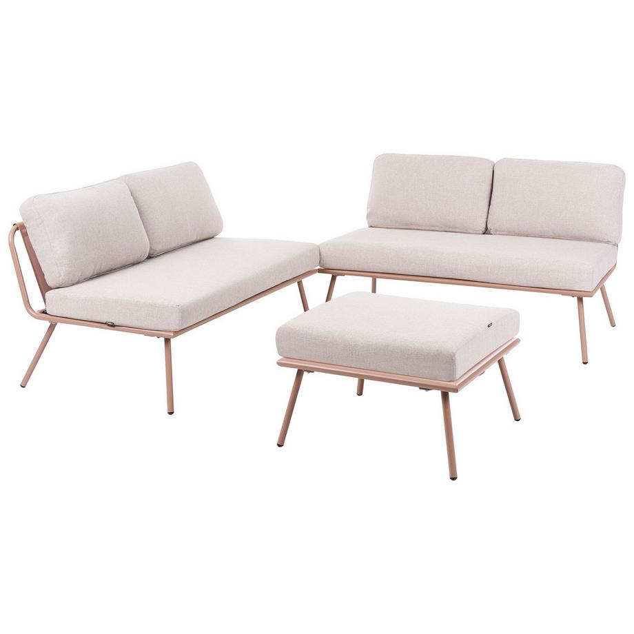 Set lounge pour jardin en Acier Moderne CACCAMO