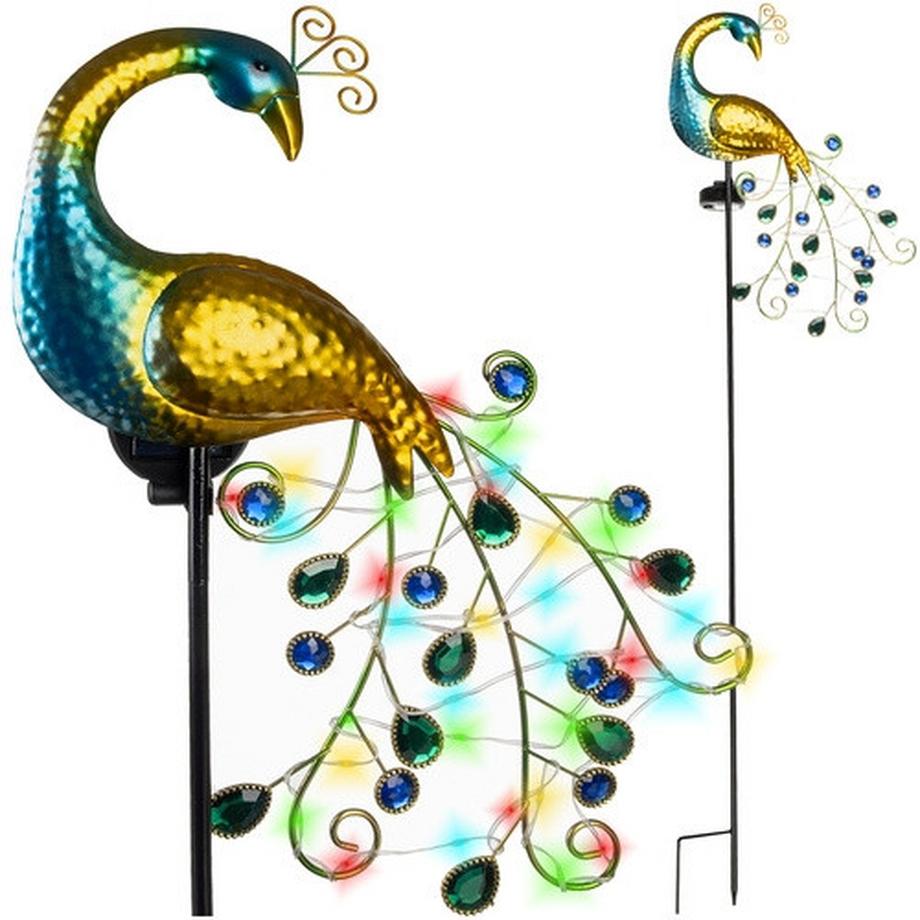 Gardlov 25281 lampe solaire paon