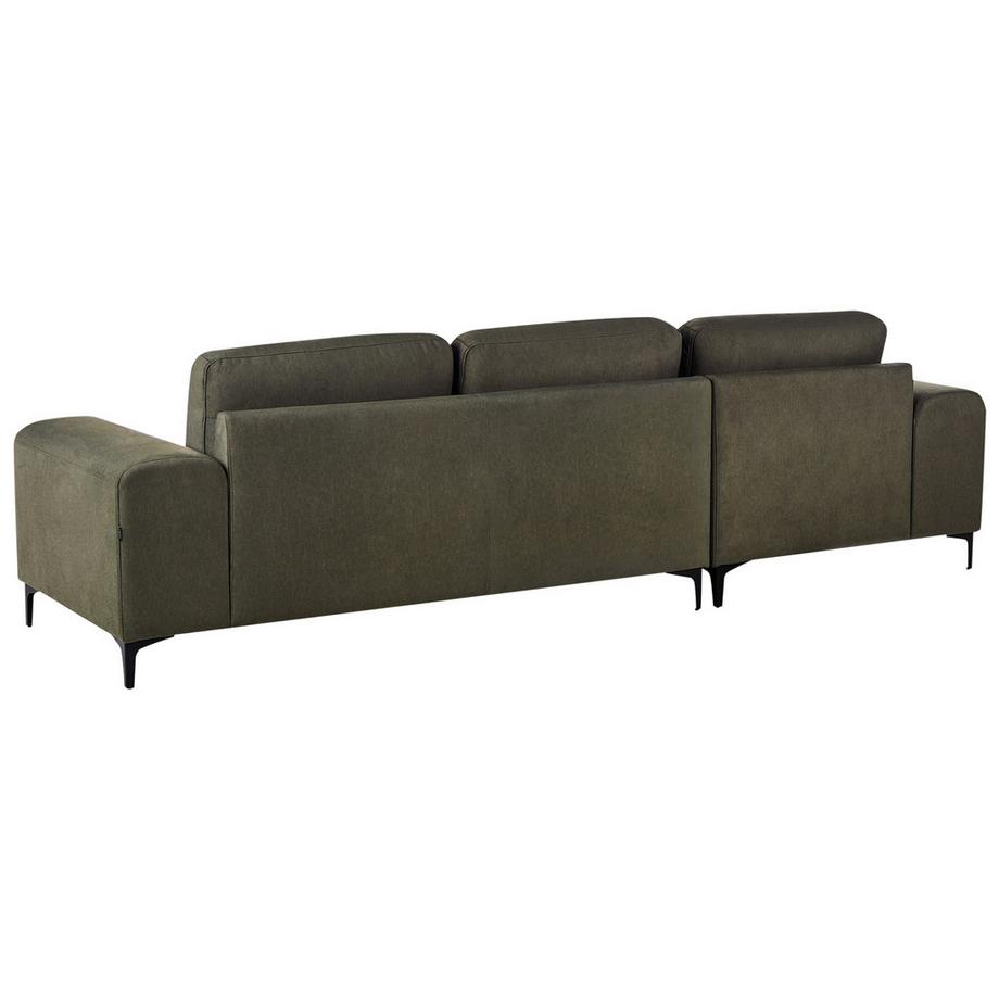 Beliani Canapé d'angle côté droit en Tissu Traditionnel KIRUNA  