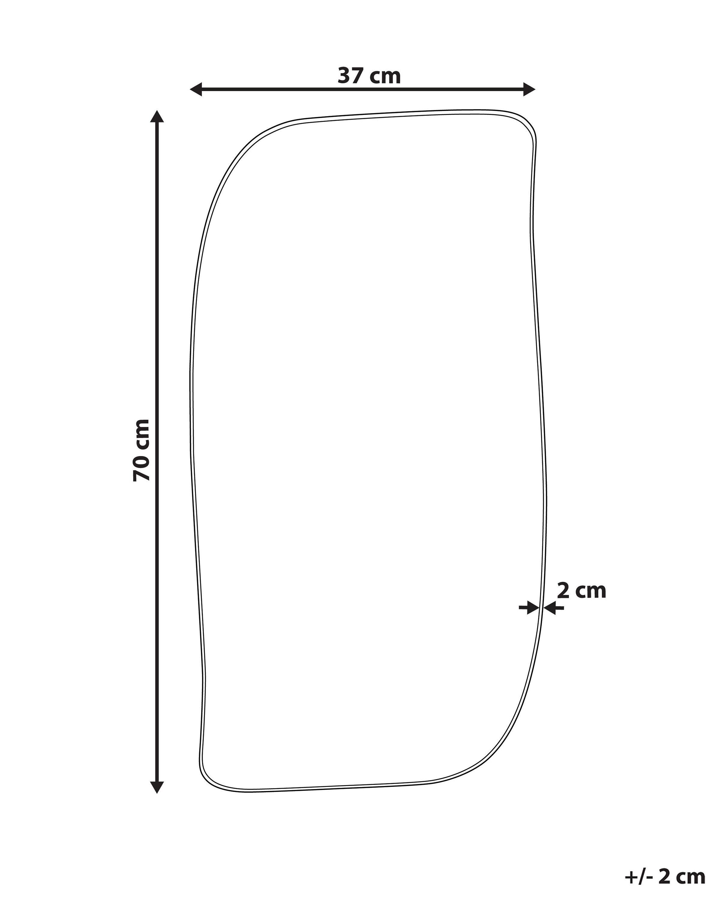 Beliani Wandspiegel aus Eisen Minimalistisch MONTCLUS  