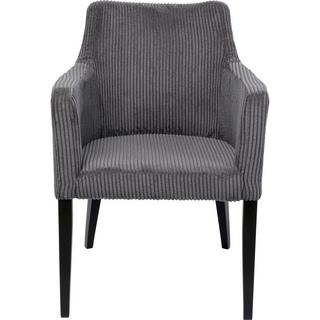 KARE Design Fauteuil Mode Cord gris  