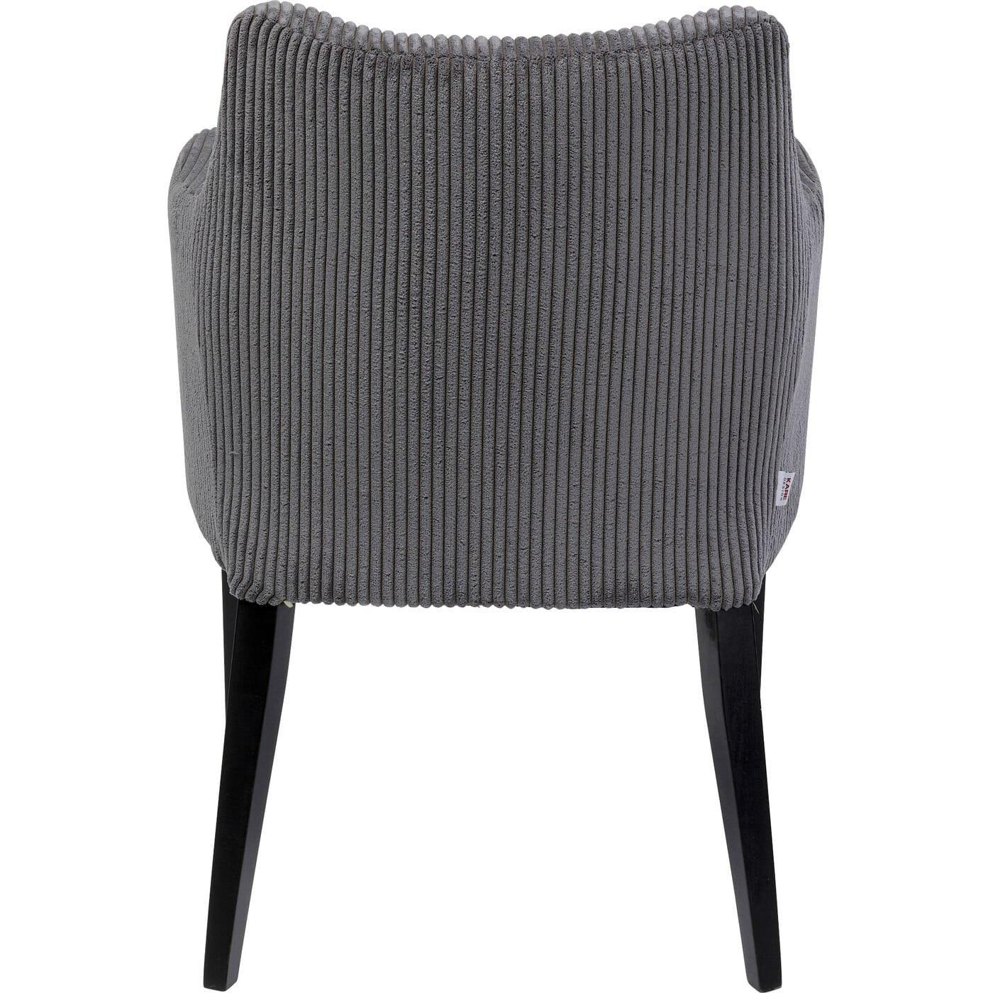 KARE Design Fauteuil Mode Cord gris  