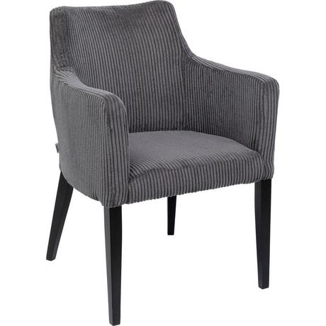 KARE Design Fauteuil Mode Cord gris  