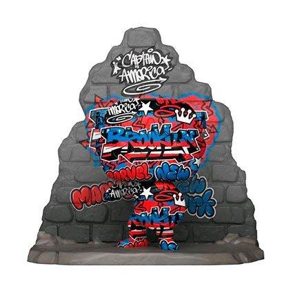 Funko  POP - Marvel - 752 - Captain America - Street Art Collection - Limited Edition - Captain America 