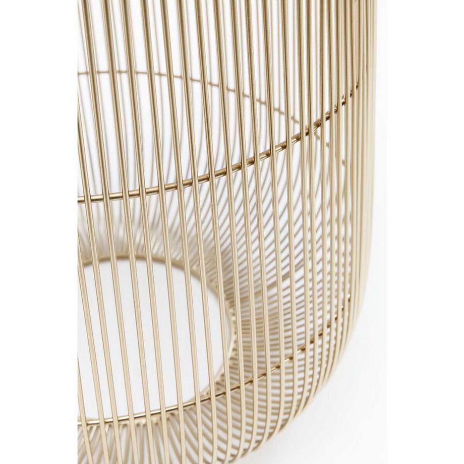 KARE Design Beistelltisch Beam Weiss Marmor Messing Ø32cm  