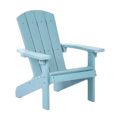 Beliani Chaise de jardin en Bois synthétique Rétro ADIRONDACK  