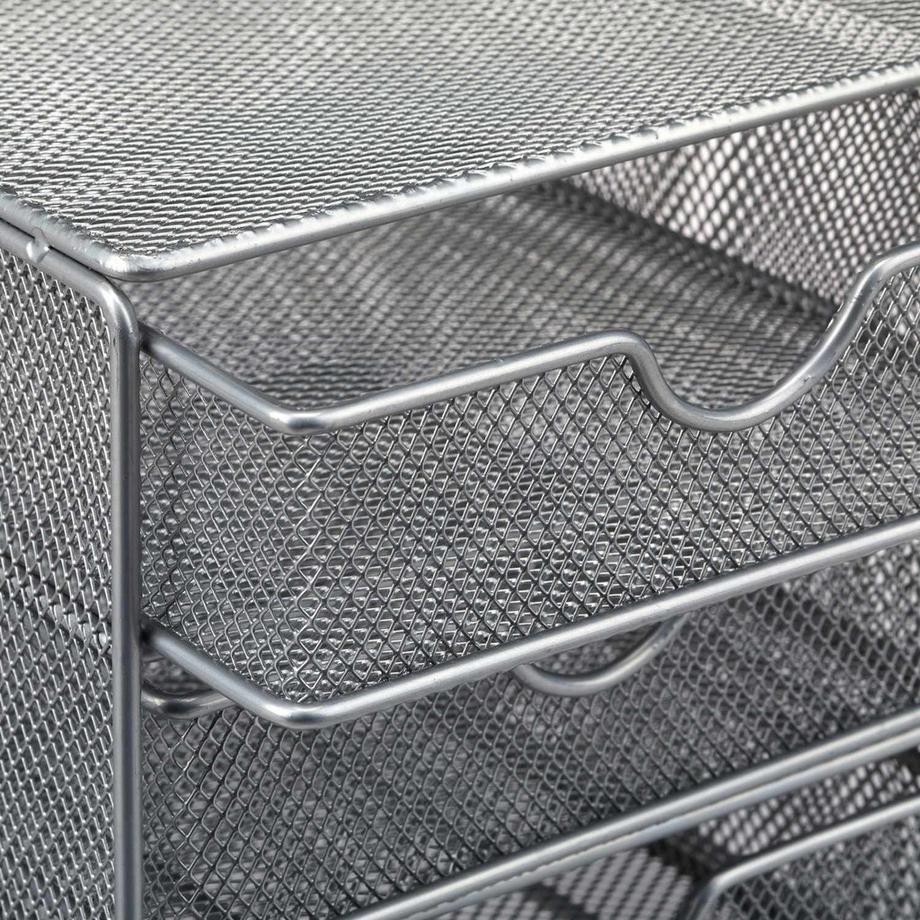 B2X Organizer da scrivania in metallo 3 scomparti  