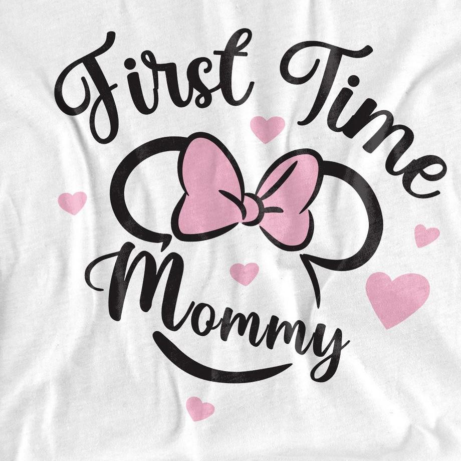 Minnie Mouse First Time Mommy Bedrucktes T-Shirt  