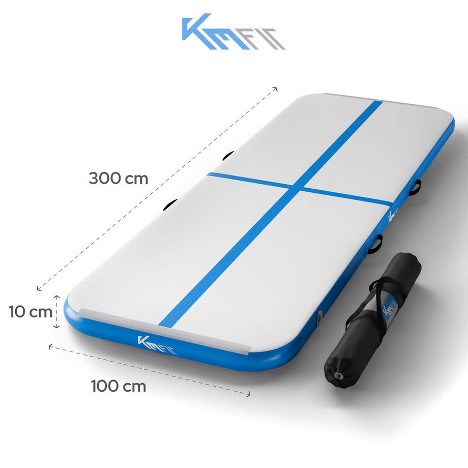 KM-Fit  Tapis de gymnastique Gonflable Airtrack Tapis sportive Fitness 3 m 