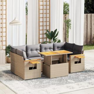 VidaXL set divano da giardino Polirattan  