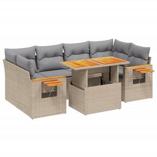 VidaXL set divano da giardino Polirattan  