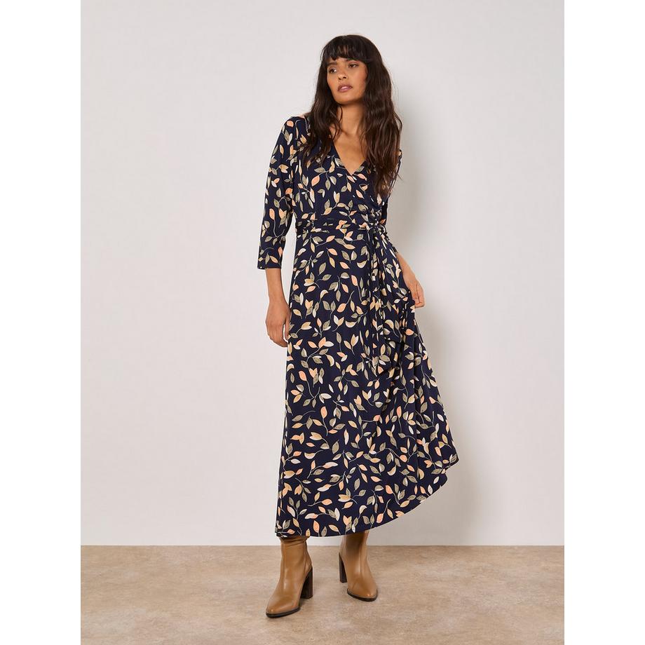 Midikleid in Wickeloptik
