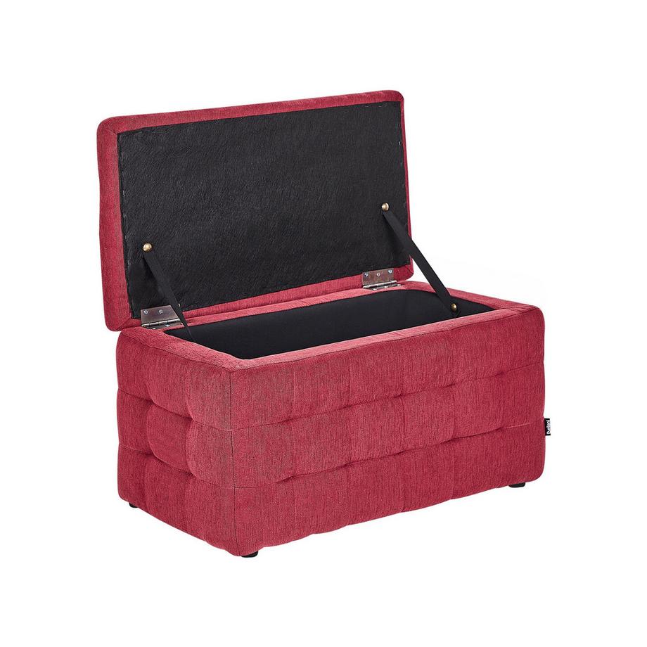 Beliani Pouf de rangement en Tissu  MICHIGAN  