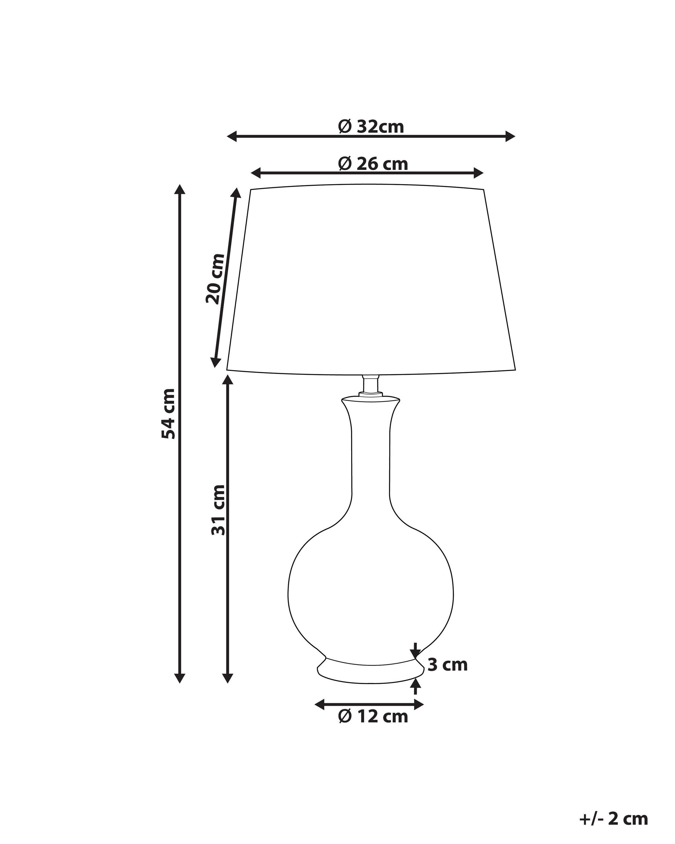 Beliani Lampe à poser en Céramique Moderne NIZAO  