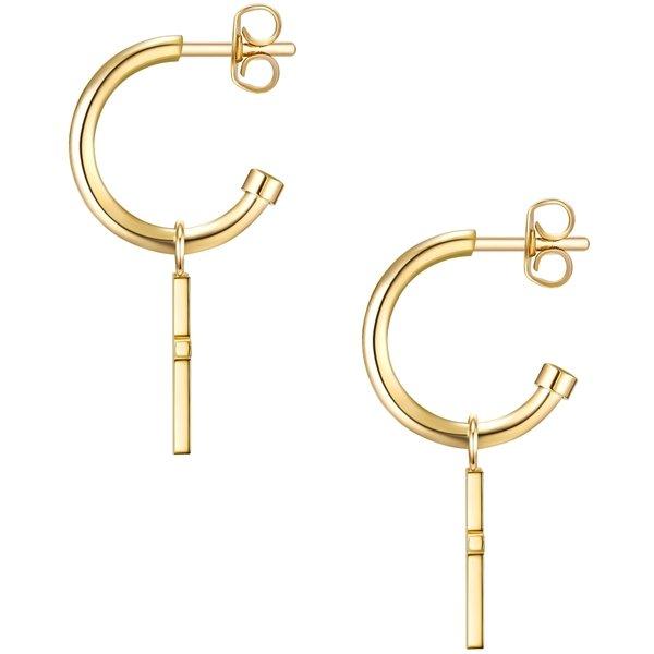 Eastside  Femme Créoles en acier inoxydé Croix 