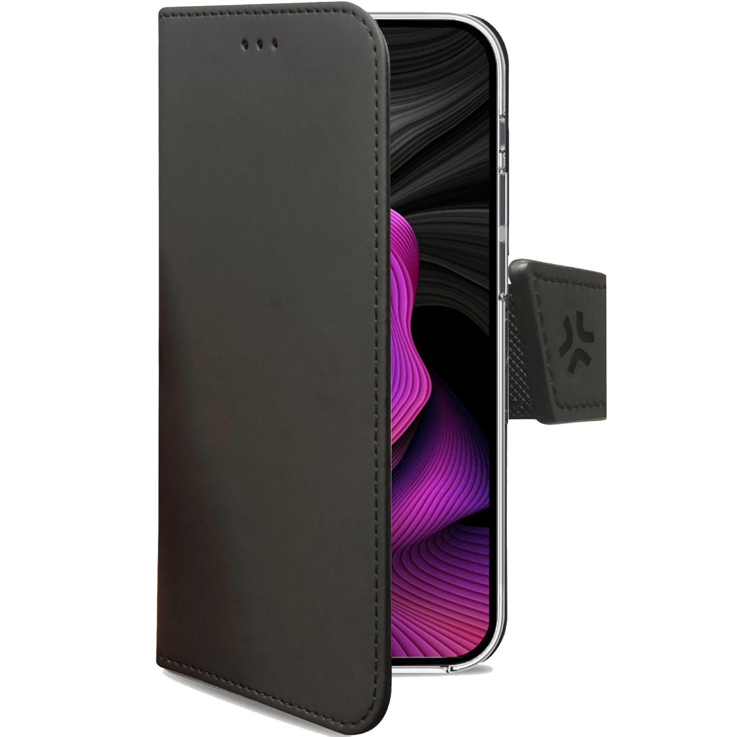 Celly  Étui portefeuille Wally iPhone 15 Plus noir 