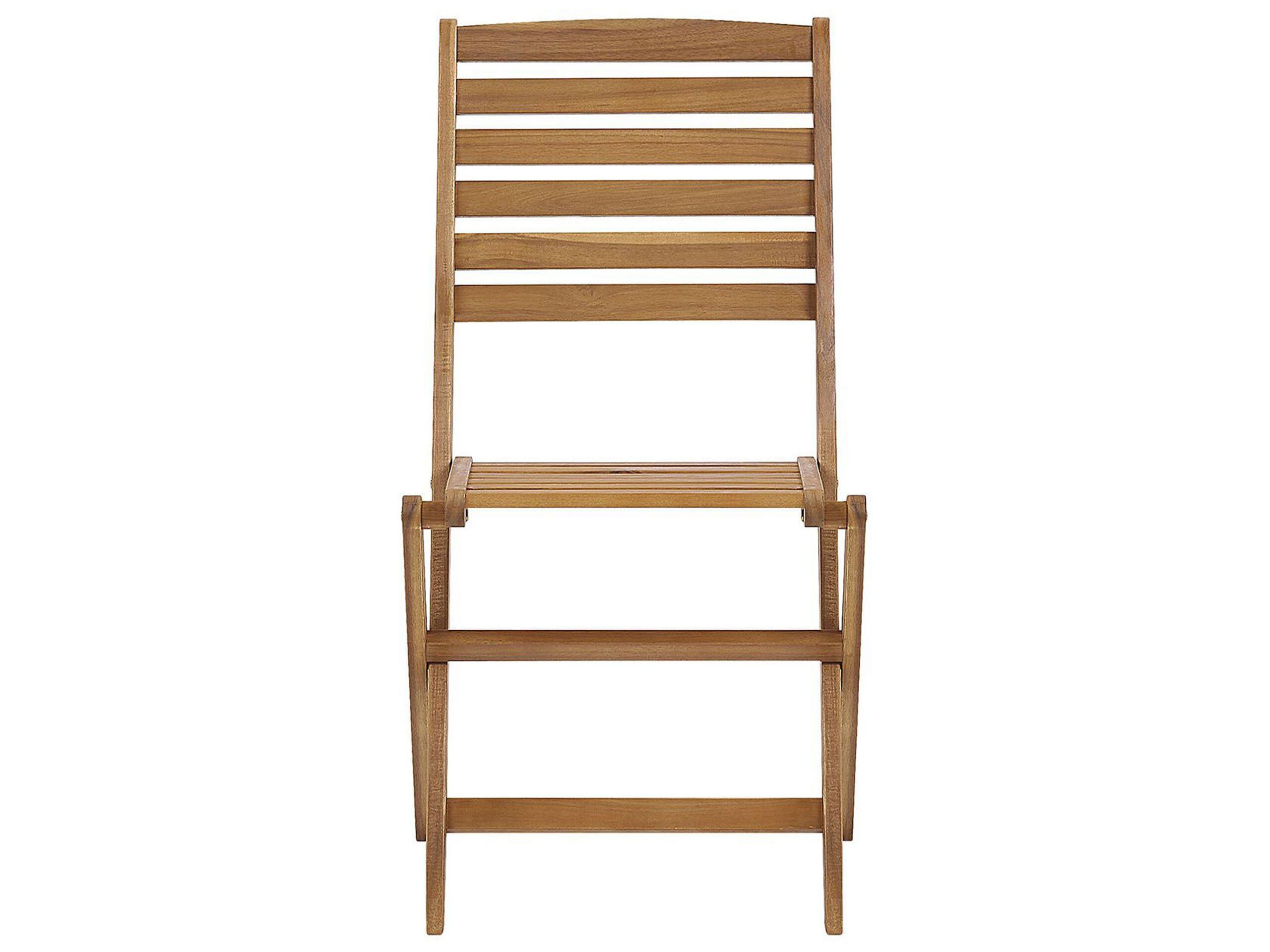 Beliani Set da pranzo per giardino con sedie en Legno d'acacia Classico TOLVE  