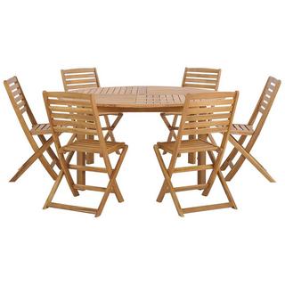 Beliani Set da pranzo da giardino en Legno d'acacia Classico TOLVE  