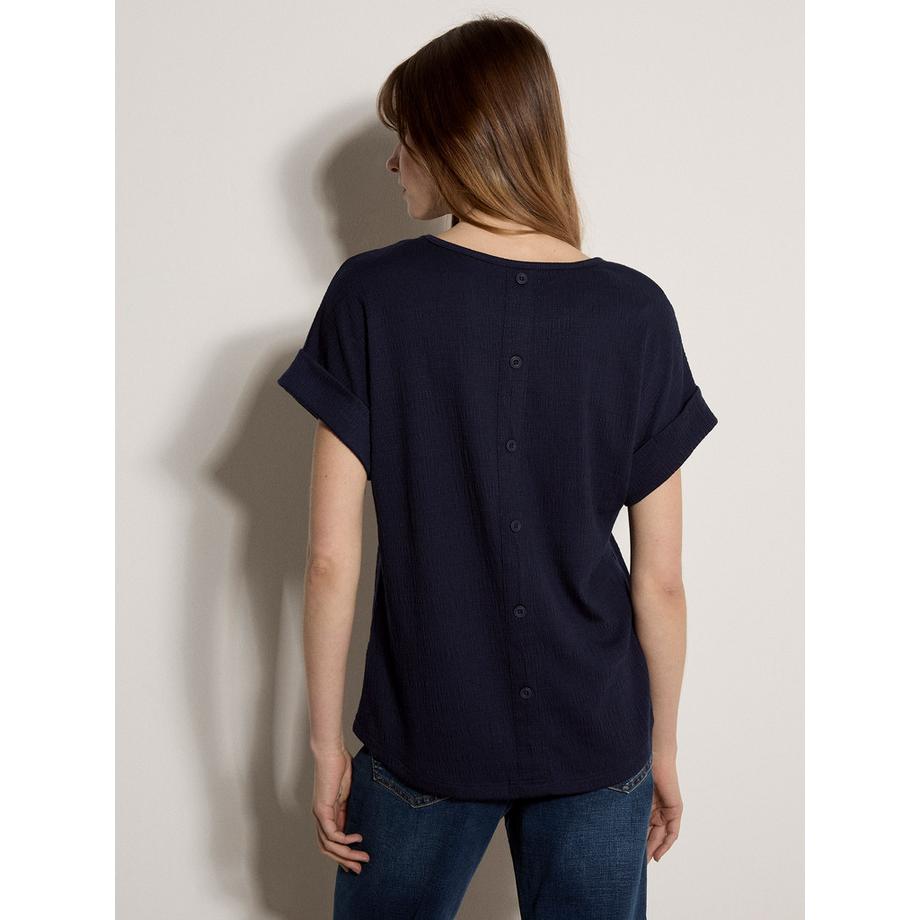 APRICOT T-shirt texturé à boutons dans le dos  