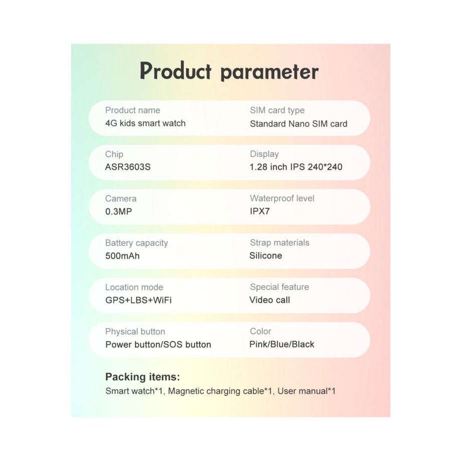 Valdus  D36 Valdus Kinder-Smartwatch 