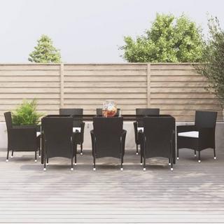 VidaXL set da pranzo da giardino Polirattan  