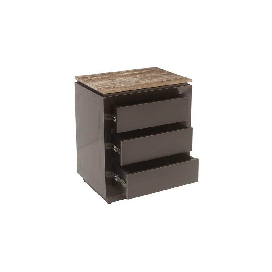 Richmond Interiors Nachttisch Russo brown  