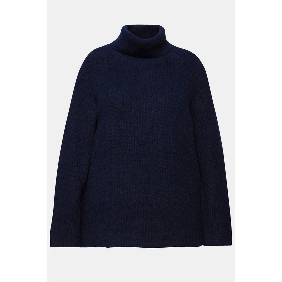 Ulla Popken Maglione a costine collo dolcevita maniche lunghe  