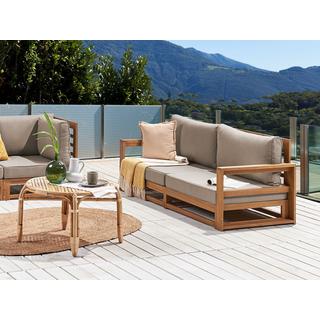 Beliani 2 Sitzer Sofa aus FSC® zertifiziertes Akazienholz Skandinavisch TIMOR  