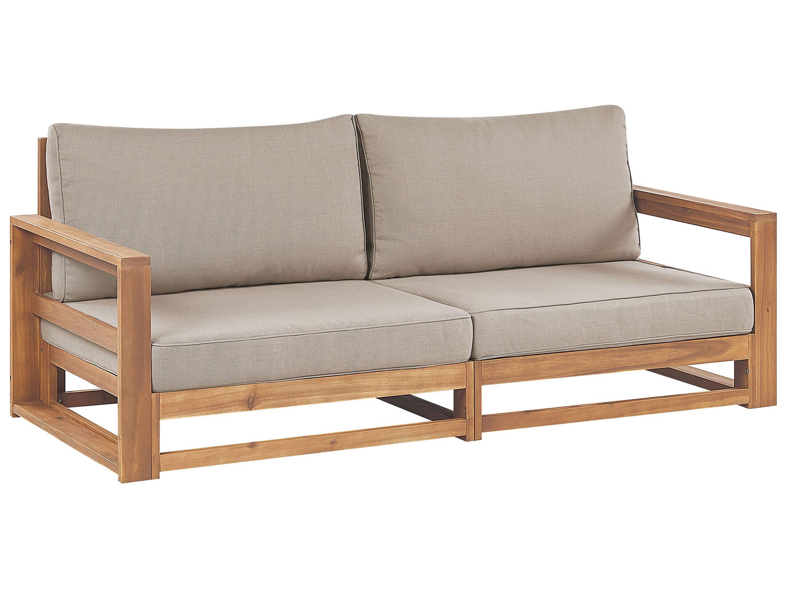 Beliani 2 Sitzer Sofa aus FSC® zertifiziertes Akazienholz Modern TIMOR  