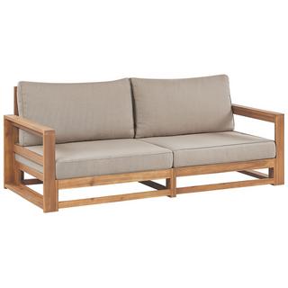 Beliani 2 Sitzer Sofa aus FSC® zertifiziertes Akazienholz Skandinavisch TIMOR  