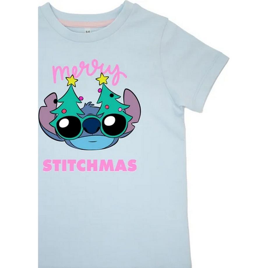 Lilo & Stitch  Ensemble De Pyjama Long Manches Courtes Merry Stitchmas 