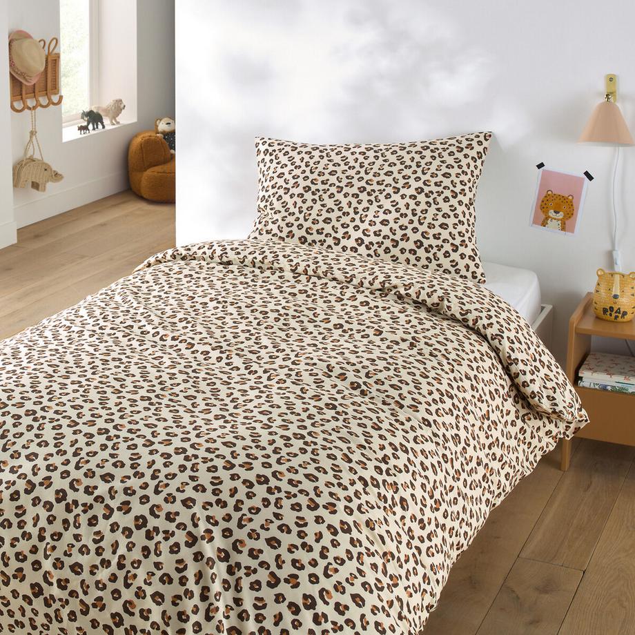 La Redoute Intérieurs Parure de lit enfant imprimé léopard coton  