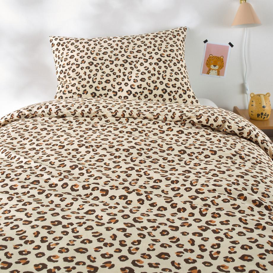 La Redoute Intérieurs Parure de lit enfant imprimé léopard coton  